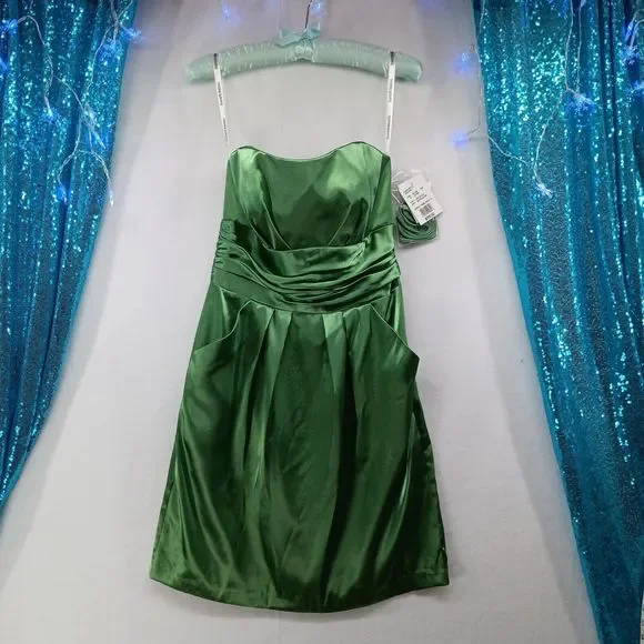 the worst bridesmaid dresses Clover Mini Dress in Black main image 0